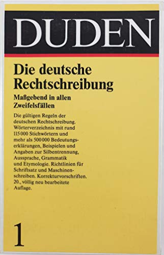 Duden : Orthographe de la langue allemande (édition allemande)