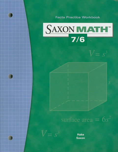Saxon Math 7/6 Facts Practice Workbook