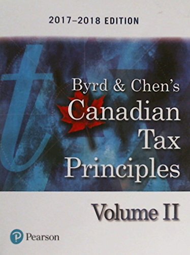 Principes fiscaux canadiens, édition 2017-2018, volume 2