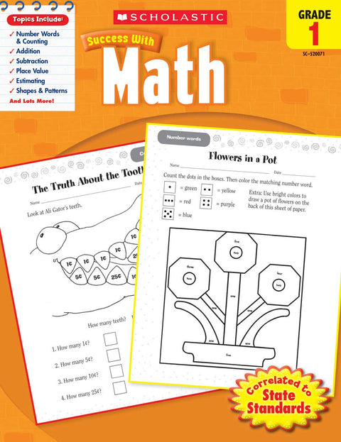 Scholastic Success with Math, Grade 1 (Scholastic Success with Workbooks: Math)