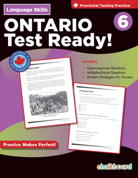 Ontario Test Ready Language Skills 6