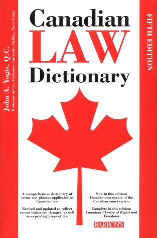Dictionnaire juridique canadien