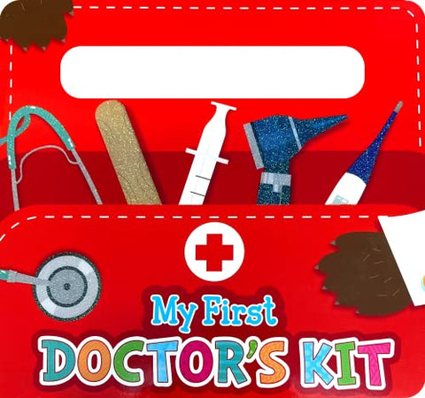 Ma première trousse de docteur - Livre cartonné sensoriel à toucher pour enfants avec poignée