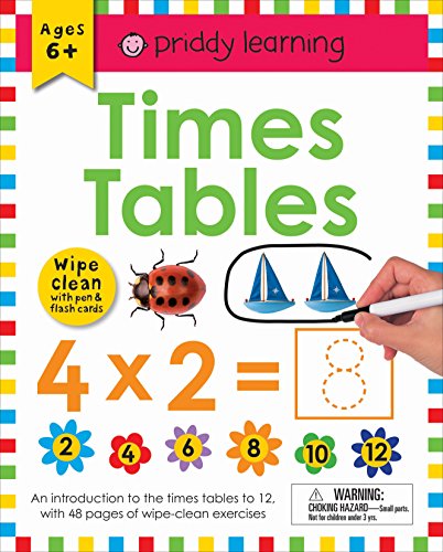 Cahier d'exercices effaçable : Tables de multiplication (reliure spirale) : 6 ans et plus ; effaçable avec feutre et cartes mémoire