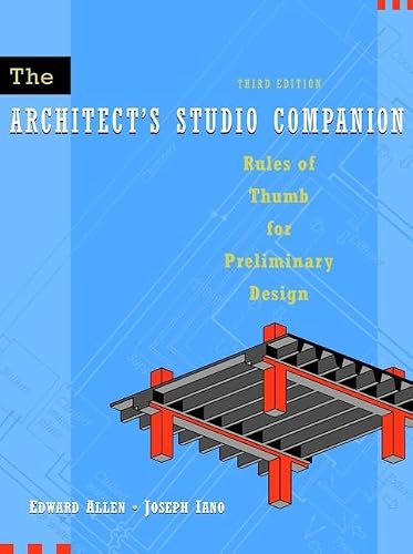 The Architect's Studio Companion : Règles de conception préliminaire
