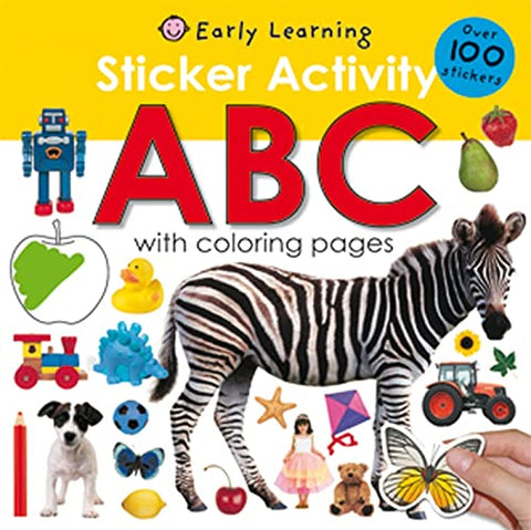 Livre d'activités ABC avec autocollants : plus de 100 autocollants et pages à colorier