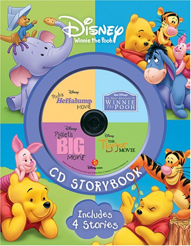 Livre-CD Disney Winnie l’ourson : Les Aventures de Winnie l’ourson / Le Grand Film de Porcinet / Le Film de Heffalump / Le Film de Tigrou