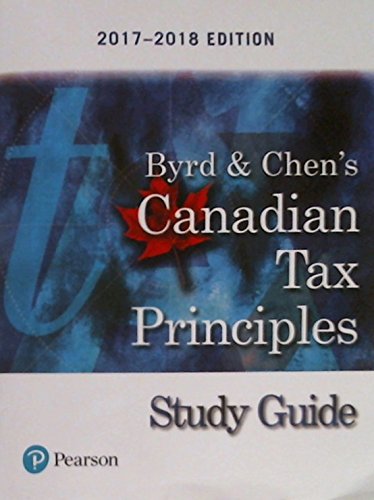 Guide d’étude des principes fiscaux canadiens, édition 2017-2018