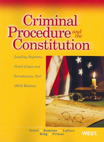 Procédure pénale et Constitution, arrêts majeurs de la Cour suprême et texte introductif (American Casebook Series)