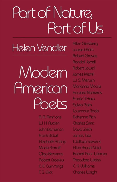 Part of Nature, Part of Us: Modern American Poets (Peabody Museum)