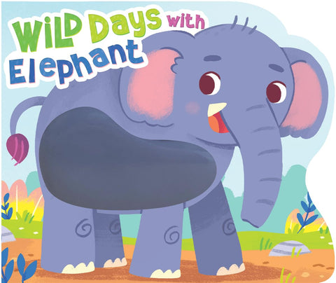 Journées sauvages avec l'éléphant - Livre cartonné à toucher - Livre cartonné sensoriel