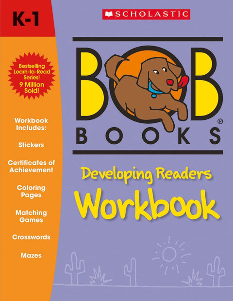 Bob Books - Cahier d'exercices pour lecteurs débutants | Phonétique, pratique de l'écriture, 5 ans et plus, maternelle, deuxième année (Niveau 3 : lecteur en développement)