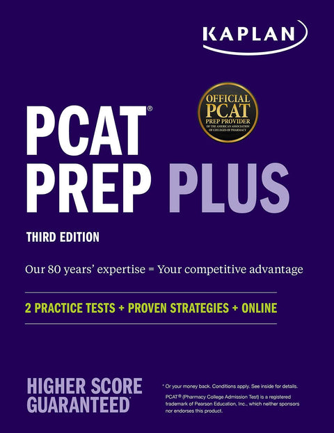 PCAT Prep Plus:: Comprend 2 examens blancs + des stratégies éprouvées + en ligne (Kaplan Test Prep)