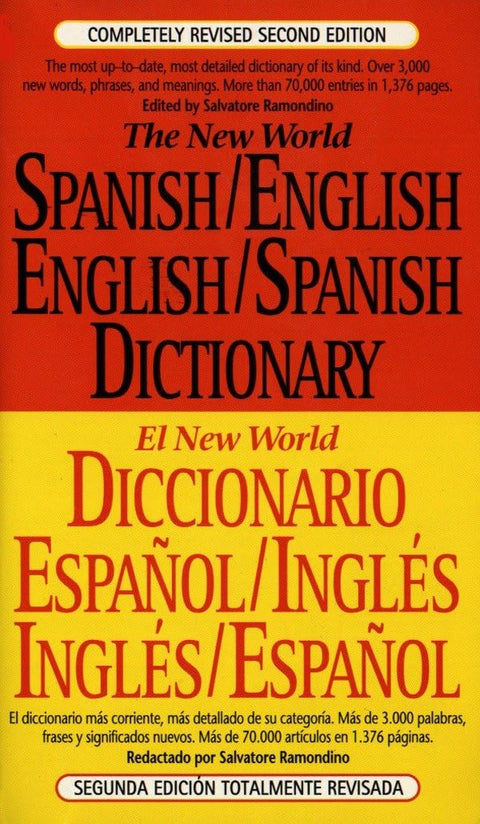 Le dictionnaire espagnol-anglais et anglais-espagnol New World (El New World Diccionario español/inglés, inglés-español) (édition en espagnol et en anglais)