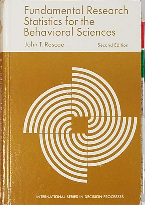 Fundamental Research Statistics for the Behavioral Sciences