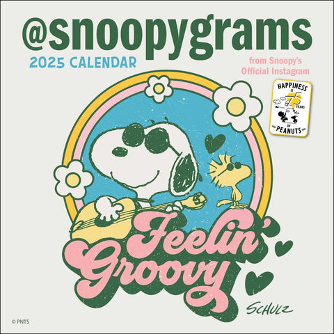 Mini-calendrier mural Peanuts 2025