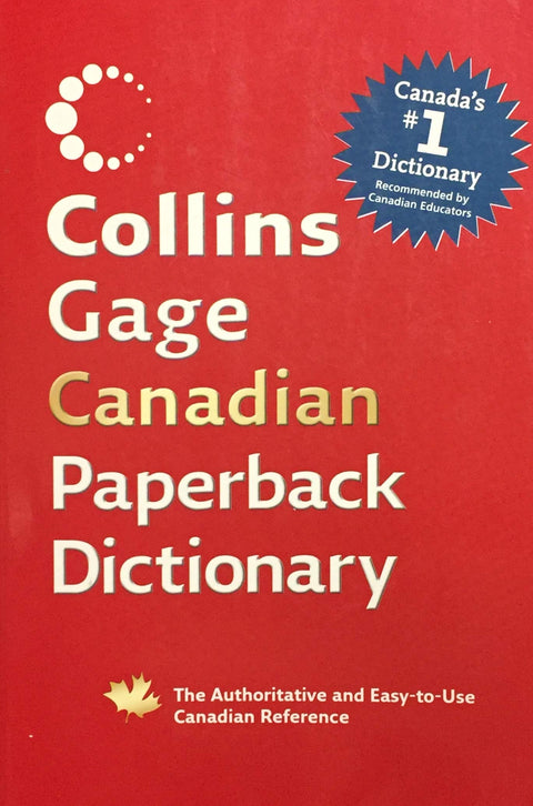 Dictionnaire canadien Collins Gage, format poche