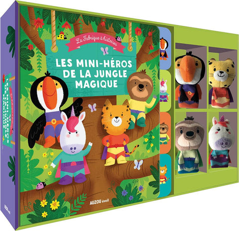 MINI-HÉROS DE LA JUNGLE MAGIQUE (LES) (COFFRET MARIONNETTES À DOIGTS)