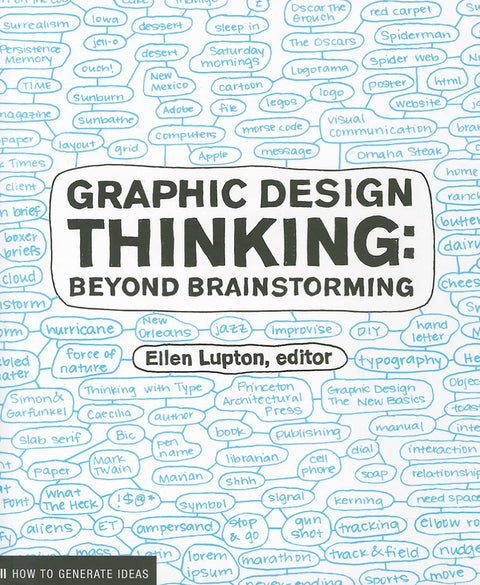 La pensée design graphique : au-delà du brainstorming (la célèbre designer Ellen Lupton présente de nouvelles techniques de pensée créative appliquées au processus de conception, illustrées par des exemples et des études de cas)