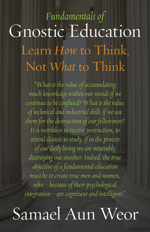 Fundamentals of Gnostic Education: Gnosis, the Consciousness, and Learning How to Think