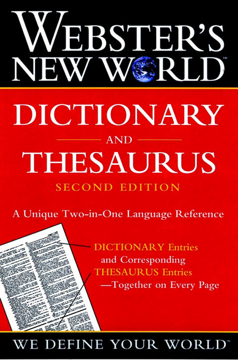 Webster's New World Dictionary And Thesaurus, (paper Edition): Two essential references in one―61,000+ dictionary and thesaurus entries paired together for instant word lookup