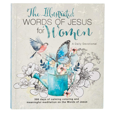 Livre de coloriage spirituel illustré avec les paroles de Jésus pour femmes