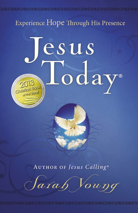 Jesus Today, relié, avec textes bibliques complets : Vivez l'espoir à travers Sa présence (Dévotionnel de 150 jours)