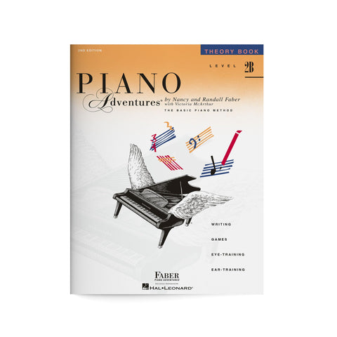 Piano Adventures: Theory Book - Level 2B, 2nd Edition | Beginner Sheet Music Theory Workbook | Learn Chords Rhythm and Scales in C G F | Faber Piano Method Book with Ear Training and Sight Reading