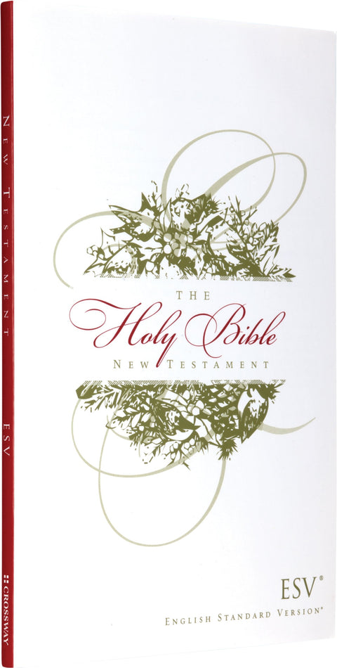 Nouveau Testament de l’édition Outreach : version English Standard Version, motif de couronne de Noël