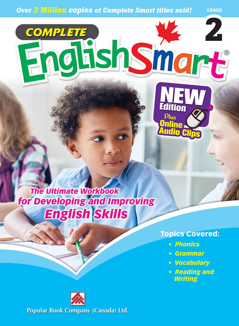 EnglishSmart complet (nouvelle édition) – 2e année : cahier d’exercices d’anglais conforme au programme canadien