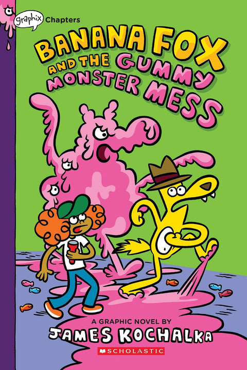 Banana Fox et le bazar du monstre en gomme : un livre Graphix en chapitres (Banana Fox nº 3)