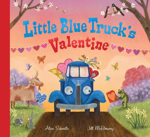 La Saint-Valentin du petit camion bleu : une aventure champêtre pleine de tendresse avec un grand rabat dépliant — idéale pour célébrer la Saint-Valentin en s’amusant