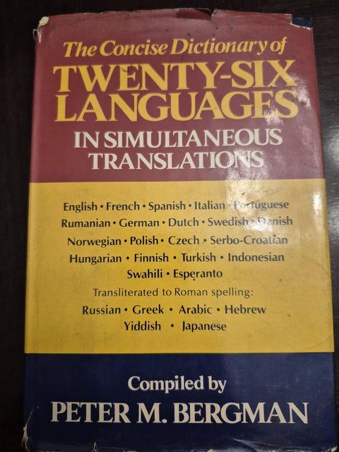 Concise Dictionary of Twenty-Six Languages in Simultaneous Translation