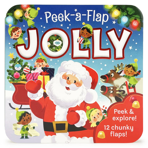 Jolly, le livre cartonné de Noël à volets à soulever pour les petits amoureux de Noël et bien plus encore ; de 1 à 5 ans