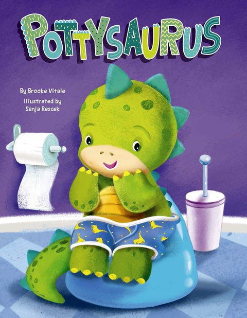 Pottysaurus - Livre cartonné rembourré pour enfants - Propreté