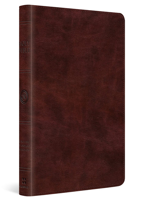 Bible ESV à grands caractères, format fin (TruTone, acajou) : Sainte Bible, version English Standard