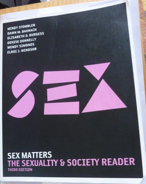 Sex Matters : Anthologie sur la sexualité et la société