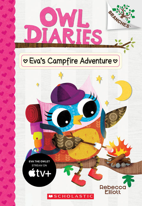 L'aventure au feu de camp d'Eva : Un livre Branches (Les Carnets de Chouette #12)