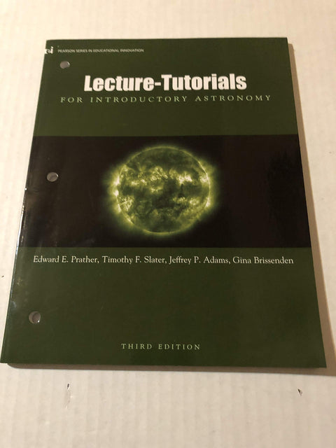 Lecture Tutorials for Introductory Astronomy (Pearson Series in Educational Innovation)