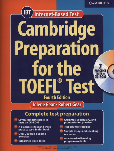 Préparation à l’examen TOEFL de Cambridge (livre et CD-ROM)
