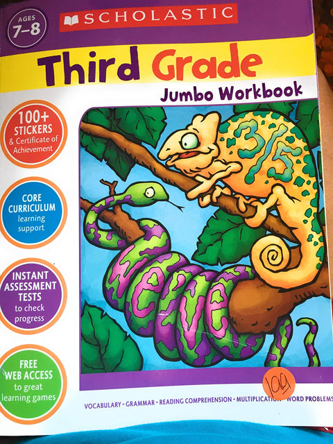 Third Grade Jumbo Workbook (Scholastic Jumbo Workbooks)