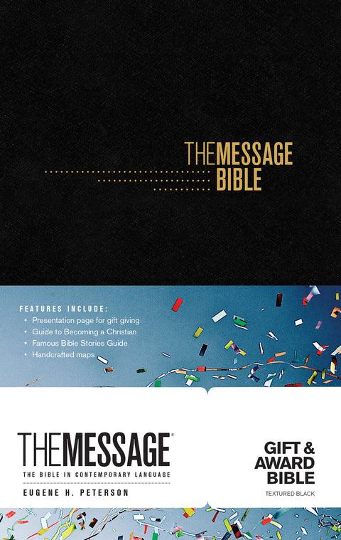 La Bible Message Cadeau et Récompense (couverture souple, noire) : la Bible en langage contemporain