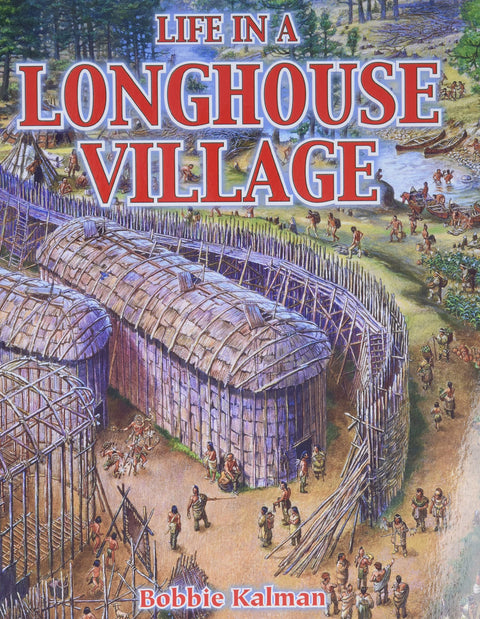 La vie dans un village de maisons longues (Nations autochtones d’Amérique du Nord)